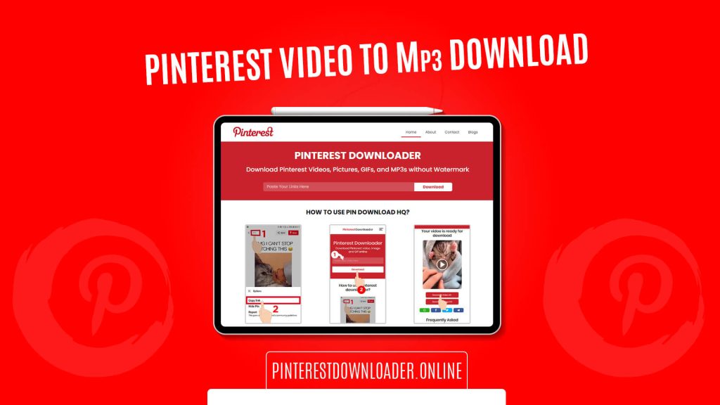 Pinterest Video to MP3 Downloader